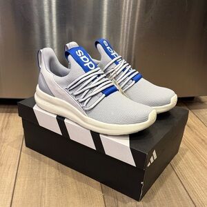 Adidas Gray and Blue Sneakers